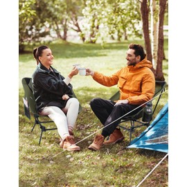 Sportneer Backpacking Chair, Lightweight Portable Camping Chair for Adults Foldable Outdoor Collapsible Camp Chair for Camping Hiking Lawn Picnic Beach Outside Travel (2, Green)