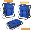 Kikerike Backpack Stool Cooler Chair Heavy Duty 300 LBS Max
