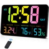 MASHI Digital Clock, 13" Large Display Digital Wall Clock, Adjustable