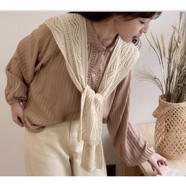 Knitted Shoulder Shawl Cardigan with Faux Cape Neck Detail, 5 Colors Blouse Cardigan Black