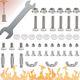 Replacement Hardware Bolt & Nut Set for Patio Heater - Propane Outdoor Space Heater Accessories for Round Umbrella Shape Stand-up Pyramid Heaters Heat Kit