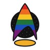 Pride Trek Communicator Pin Pride Colors Sticker (2.25" x 3.25")
