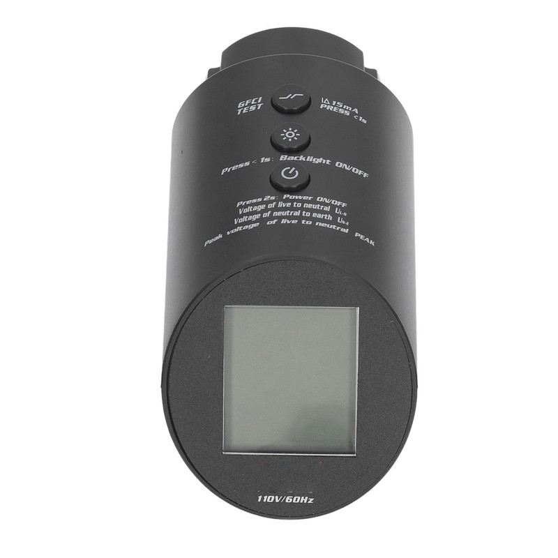 Outlet Tester Digital Display 3 Prong Electrical Receptacle Detector Socket