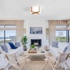 VILUXY Semi-Flush Mount Ceiling Light Fixture with Wood and Off-White