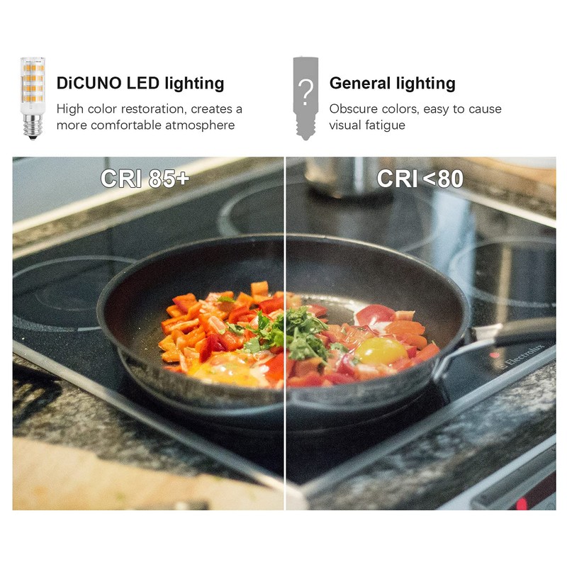 DiCUNO E12 LED Bulb 4W (40W Equivalent), Warm White 3000K