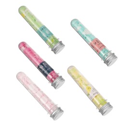 WHAMVOX 5Pcs Portable Scented Soap Petals Disposable Foaming Soap Slices for Travel Outdoor Bathing Lightweight Design for Easy Washing and Refreshing Cleanliness