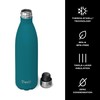 S'well Stainless Steel Water Bottle, 25oz, Peacock Blue, Triple Layered