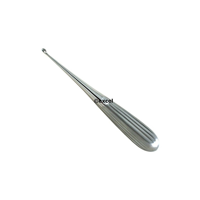 Medixplus Spratt Brun Bone Curettes 6.5" Straight Oval Cups (size