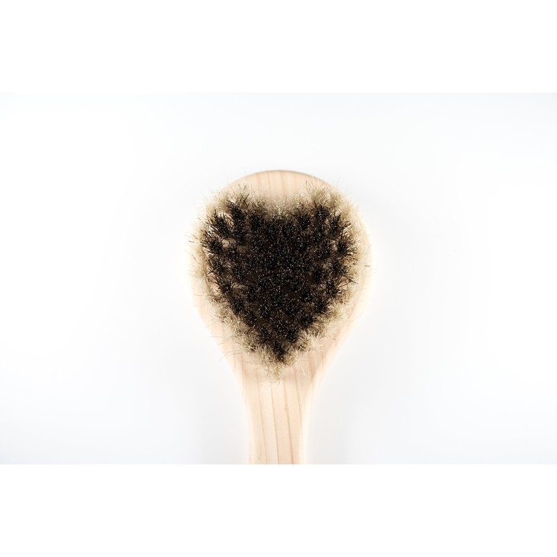 Art Brush Horsehair Body Brush, Heart (Romeo)