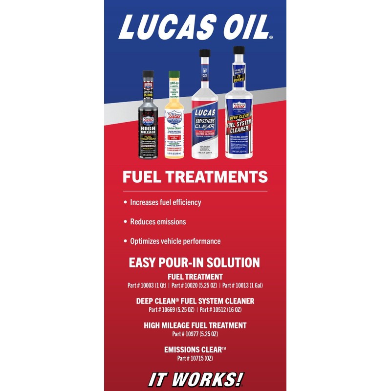 Lucas Oil 10977 High Mileage Fuel Treatment - 5.25 Ounce