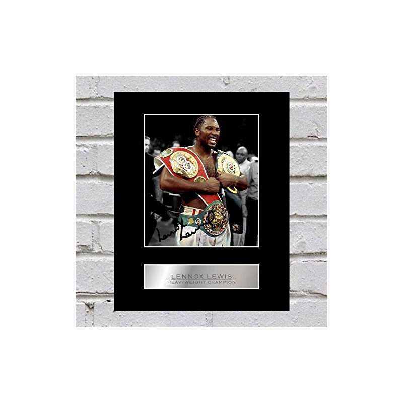 Lennox Lewis Photo Display Heavyweight Champion