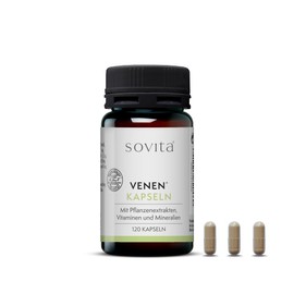 sovita Vein Capsules, Vein Function, High-Quality Extracts, 120 Capsules