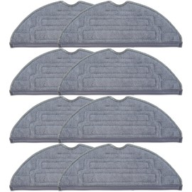 YBVABE Mop Pads for Roborock S8 / S8+ Series / S7 MaxV Ultra / S7 MaxV Plus / S7 MaxV /S7 Pro Ultra / S7 / S7+ Robot Vacuum - 8 PCS Microfiber Mopping Pad Cloth Replacement Accessory