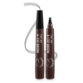 Microblading Eyebrow Pen, Eyebrow 4 Points Pencil, Creates Lasting MakeUp Professional Natural Looking, Cover Sparse Areas, Daily Waterproof Eyebrow Pen