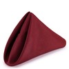 Weddecor 20 Inch Burgundy Cotton Polyester Table Napkin for Home,
