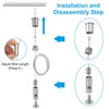 PATIKIL Ceiling Hanging Wire Cable Kit, 1m/3.3ft 4 Set Adjustable