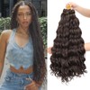 MLETULIPS Curly Crochet Braiding Hair Extensions Deep Wave Braiding Hair