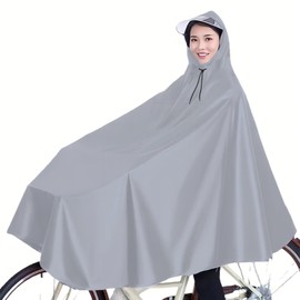 HeiDiga Raincoat, Poncho, Bicycle, Women's, Kappa, Waterproof, Lightweight, Rain Poncho, Backpack, Long, Reflective Tape, Transparent Visor, Rain Gear, Large Size, Includes Storage Bag for Rainy