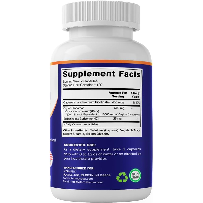 Vitamatic Ceylon Cinnamon 10000 mg Equivalent Per Serving (from 20:1