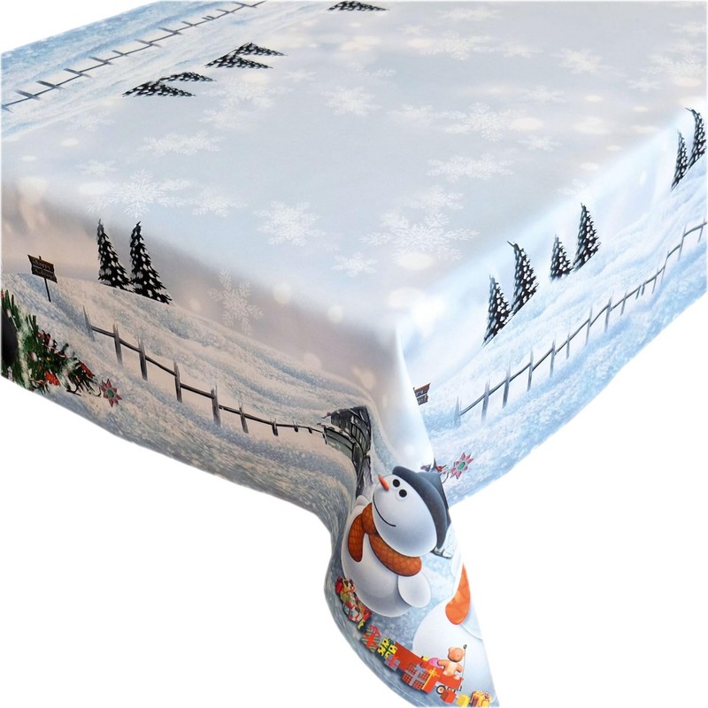 texpot Table Runner 40 x 90 cm Snowman Christmas Tablecloth