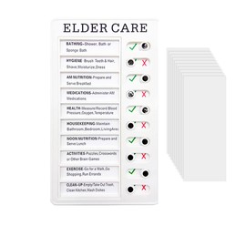 Chore Chart for Adults Boards, Portable to Do List Checklist Board for Home Travel Planning Reminder Daily Affairs with 10 Replaceable Paper (ELDER CARE)