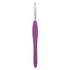 Clover Clover 1045/G Purple Amour Crochet Hook, Size G, 4.0mm