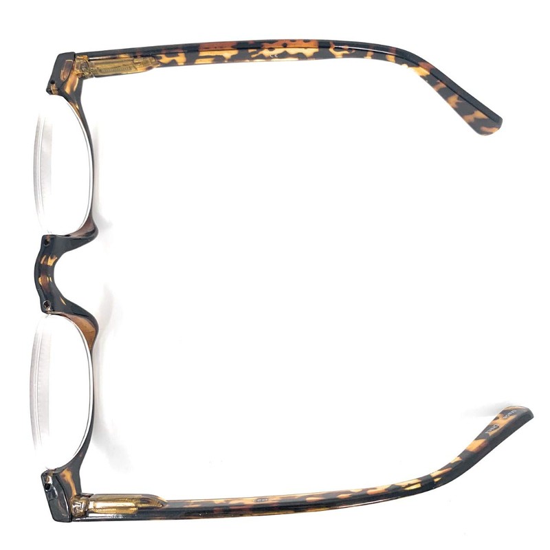 The Noble Semi-Rimless Half Reader Half Moon Reading Glasses, 3.25