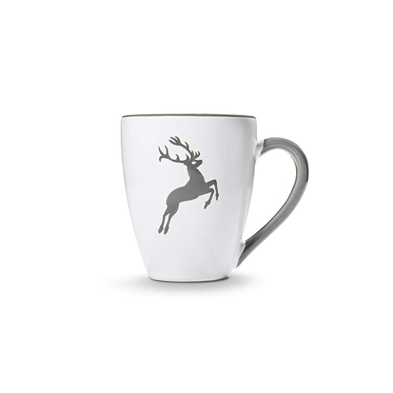 GMUNDNER KERAMIK Breakfast Cup Max Capacity: 0.3 Litres Grey Deer