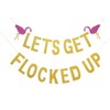 Topfun Flamingo Let's Get Flocked Up Banner for Bachelorette Party