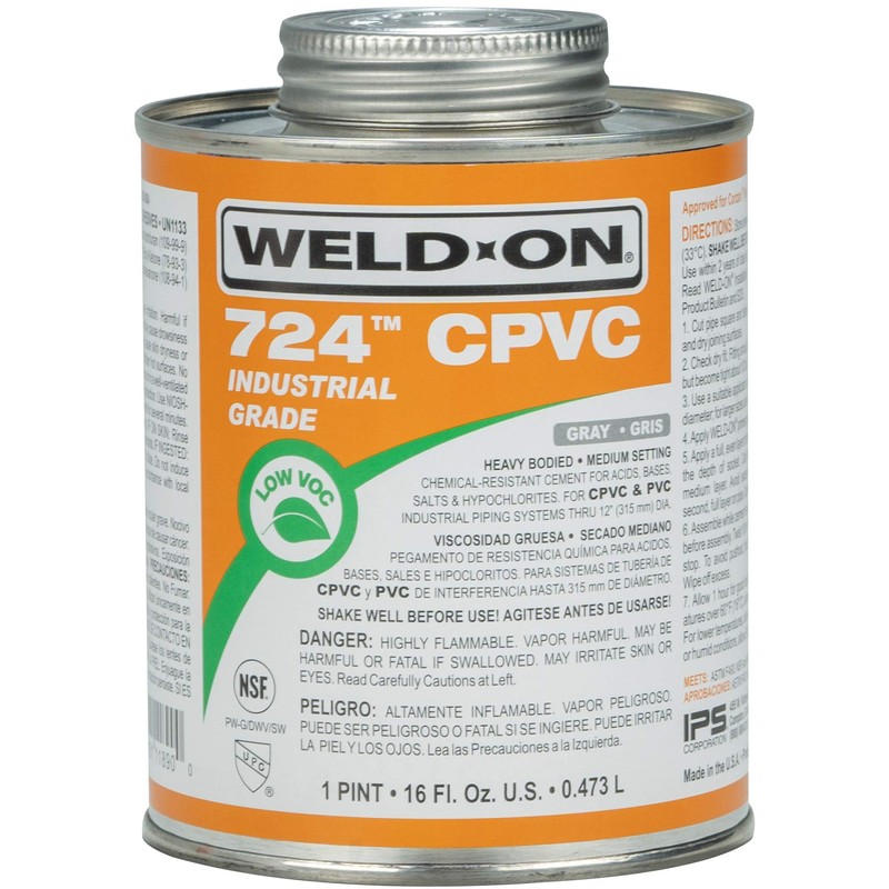 Weld-On 11890 724 Industrial Grade CPVC Heavy-Bodied High Strength Solvent