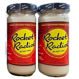 Rocket Radish – Premium Horseradish Condiment, Freshly Crushed & Boldly Spicy – Perfect for Sauces, Dips & Culinary Creations - 2 Pack