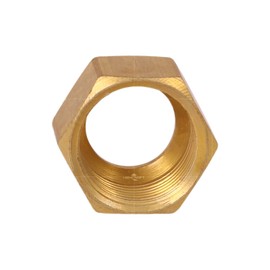highcraft D61-14 Brass Nut for Compression Pipe Fittings 1/4" OD. Connection