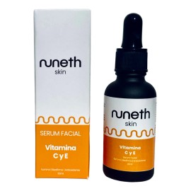 Nuneth Sérum Facial Vitamina C y E 30 ml Tratamiento Nocturno Todo Tipo de Piel