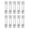 HARFINGTON 10pcs Fuses 10A 250 Volt Fast Blow Glass Fuse