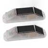 2pcs Solar Strobe Warning Light Waterproof Light Control High Bright