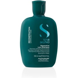 Alfaparf Milano Semi Di Lino Champú reparador de reconstrucción para cabello dañado – Sulfato, SLS, parabenos y parafina – Seguro en cabello tratado con color – Calidad de salón profesional, 249 ml