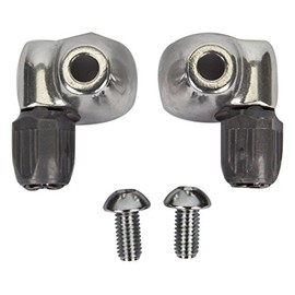 SHIMANO Spares SM-CS50 outer down tube cable stops assembly for steel frames, silver a, One Size, Y67B91000