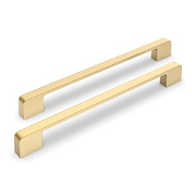 Lepatape 10 Pack 8in Gold Cabinet Handles & Drawer Pulls - Matte Gold Kitchen & Dresser Hardware