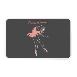 Fabulous Aufbewahrungsbox aus Metall, Schwarz – Prima Ballerina Dancer Star Illustration Ballet Drawing – 11 x 18,5 x 5,5 cm – Aufbewahrungsbox, Schlüssel, Werkzeug, Lunchbox, Zucker, Kekse