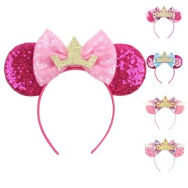 Sleeping Princess Ears - Perfect for Theme Park visits, Dress-up, Parties, and more! - Design: Sleeping Princess 2