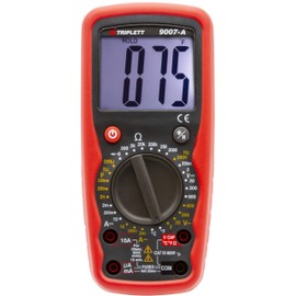Triplett 9007A High Performance 2000 Count Digital Multimeter - AC/DC Voltage, AC/DC Current, Resistance, Continuity, Diode Test, plus Temperature, Frequency and Capacitance