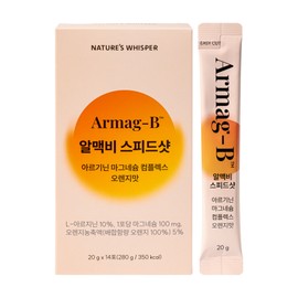 RMacbee Speed ​​Shot Arginine Magnesium Complex Orange Flavored Liquid Test Taker, 14 Pieces, 20g / 알맥비 스피드샷 아르기닌 마그네슘 컴플렉스 오렌지맛 마시는 액상 수험생, 14개, 20g