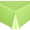 Oilcloth Tablecloth, Wipe Clean, Smooth Surface, Plain Motif, Green, Choice