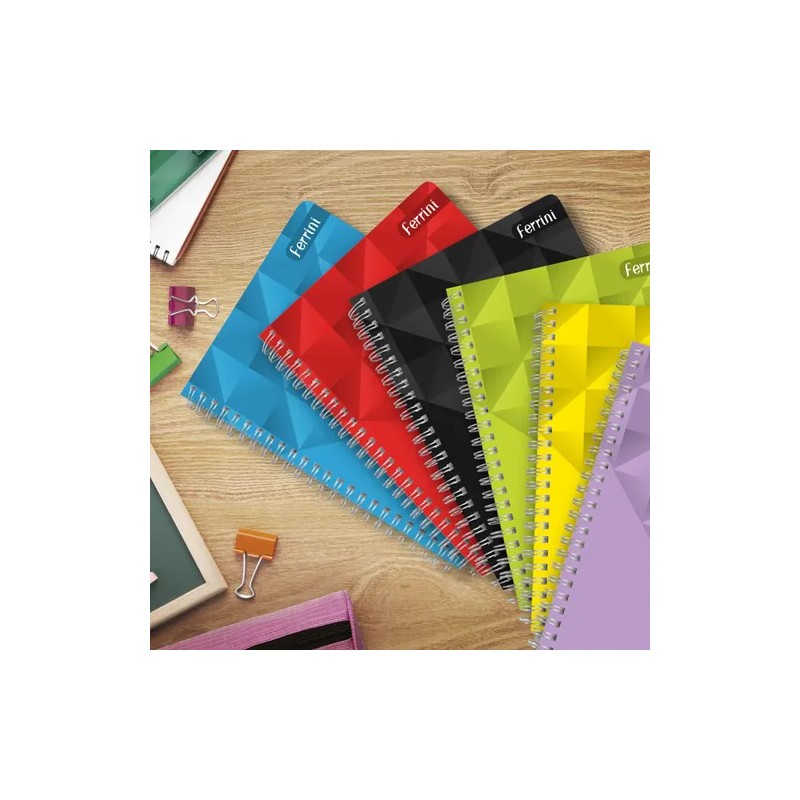 Cuaderno Profesional Ferrini 6pk Doble Aro Unicolor 120h Color CUADRO