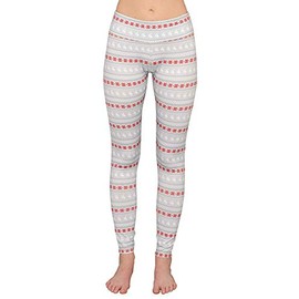 Costume Agent Humping Reindeer Snowflakes Women's Gray Christmas Leggings