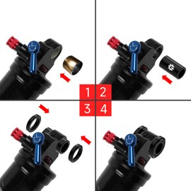 GRQUSTO MTB Rear Shock Mounting Hardware - Rear Shock Absorber Bushing & DU Bushing for 8mm x 20/22.2/24/ 25/25.4/30/ 38/40/41.4/44/ 50/ 54mm
