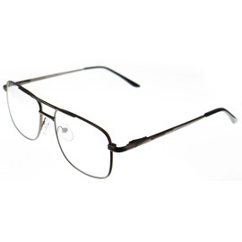 Aloha Eyewear Tek Spex 8004 Unisex Progressive No-Line Aviator Bifocal Reader Glasses (Bronze +1.50)