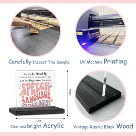 Thank You Speech Language Pathologist Gifts, Appreciation Gifts for Speech Language Pathologist, SLP Gifts for Women Speech Language Pathology Christmas Birthday Gift Desk Decorative Signs GAN13