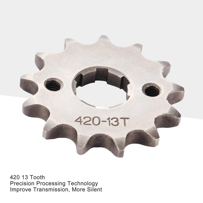 GOOFIT 17mm Front Sprocket for Motorcycle Dirt Bike ATV (420-13T)