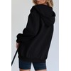 Jhsnjnr Womens Long Sleeve Hooded Sweatshirt Full Zip Up Solid